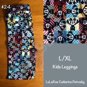 NWT LuLaRoe Collection for Disney L/XL leggings